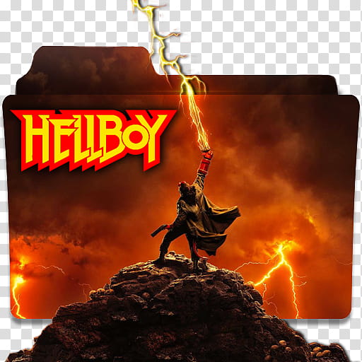 Hellboy  Movie Folder Icon , Hellboy () transparent background PNG clipart