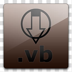 Glossy Standard  , .vb icon transparent background PNG clipart