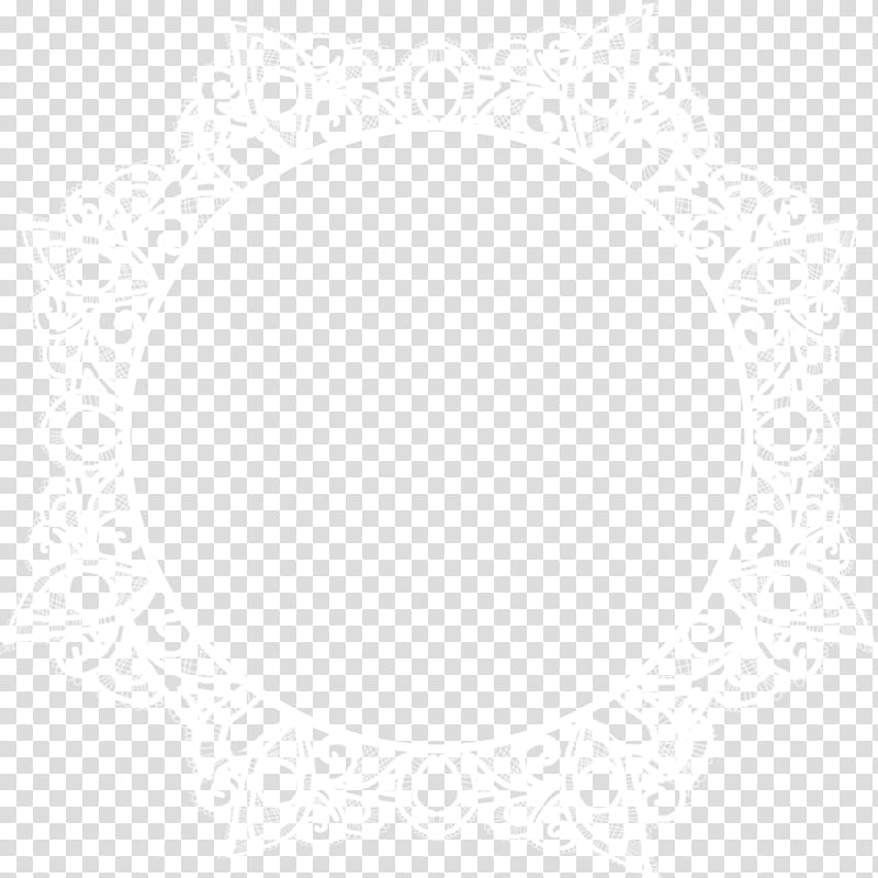 Round Lace Frame, round white lace illustration transparent background PNG clipart
