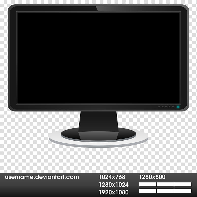 Template Round, flat screen monitor illustration transparent background PNG clipart