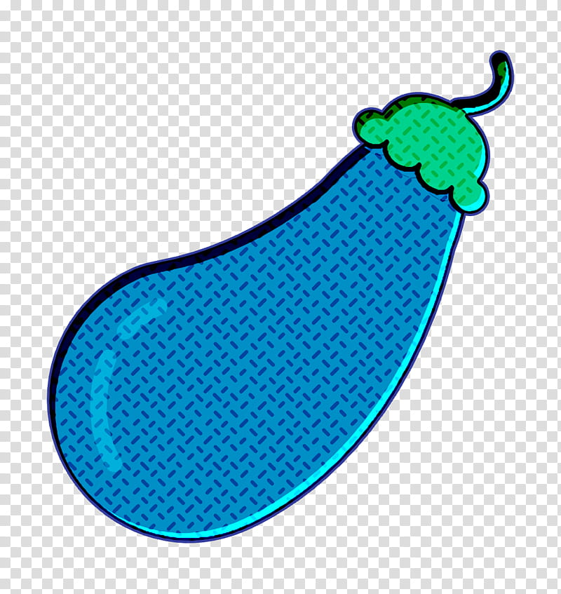 Gastronomy Set icon Aubergine icon Food icon, Aqua, Blue, Turquoise, Teal, Azure, Line transparent background PNG clipart