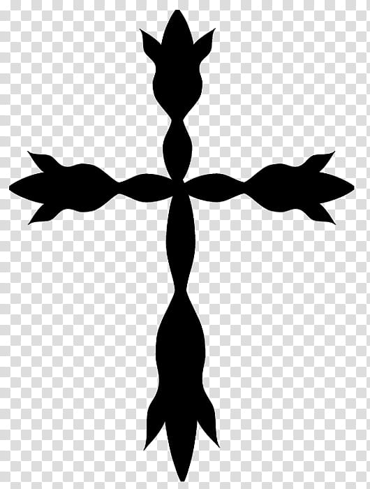 Christian symbols, black cross art transparent background PNG clipart