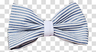 Bows, blue and white striped ribbon transparent background PNG clipart