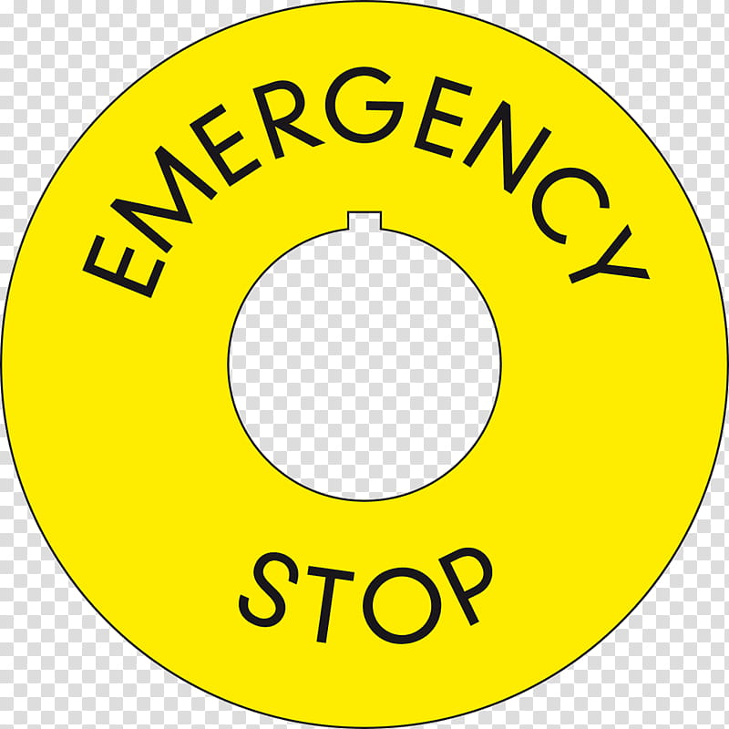 Stop Sign, Yellow, Kill Switch, Sticker, Logo, Plastic, Millimeter, English Language transparent background PNG clipart