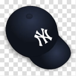 black New York Yankees cap transparent background PNG clipart