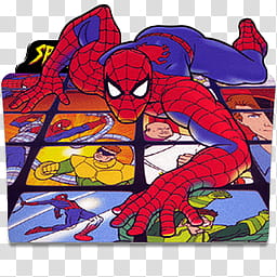 Spider Man The Animated Series Folder Icon transparent background PNG clipart