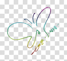 Taeyeon SNSD SIGNATURE Rainbow transparent background PNG clipart