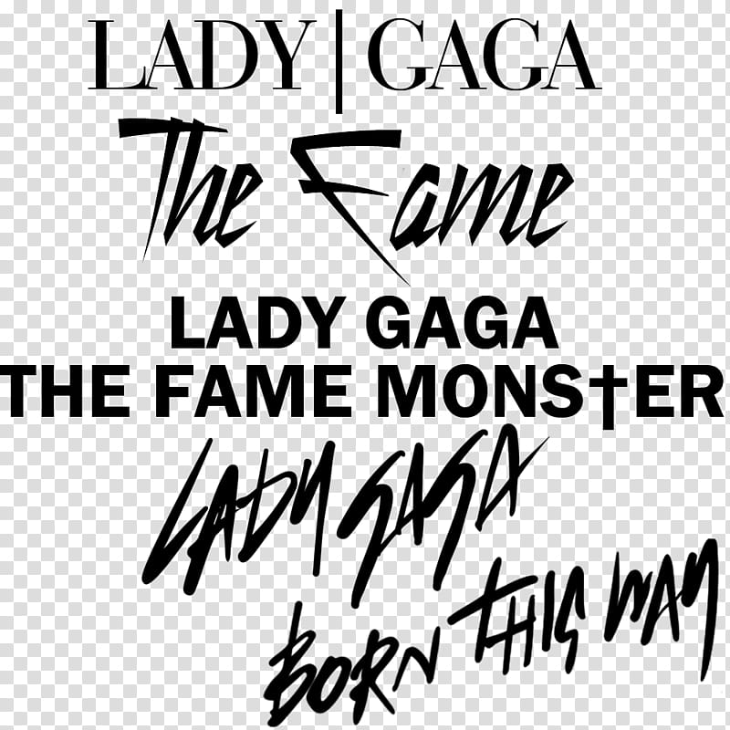 Texts Lady Gaga The Fame The Fame Monster btw transparent background PNG clipart