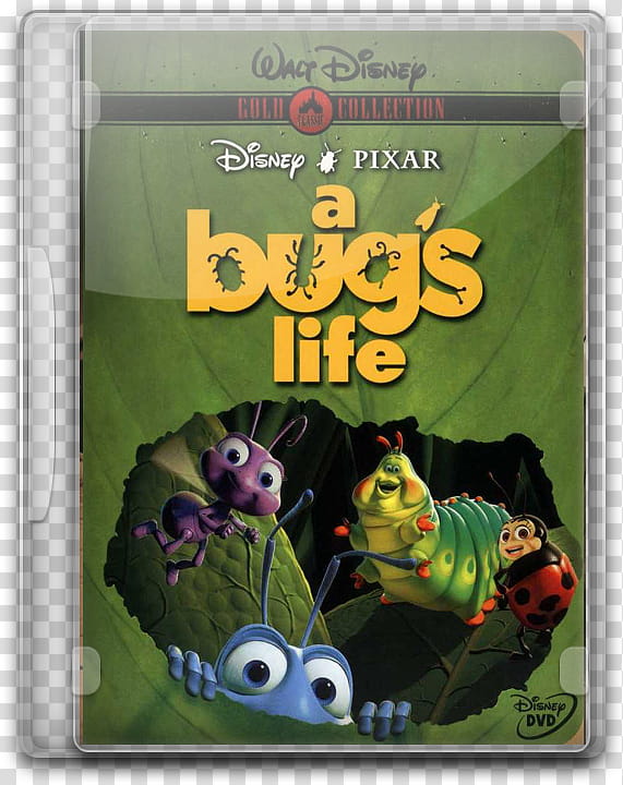 DVD Movie Case Icons , Bug's Life, A transparent background PNG clipart