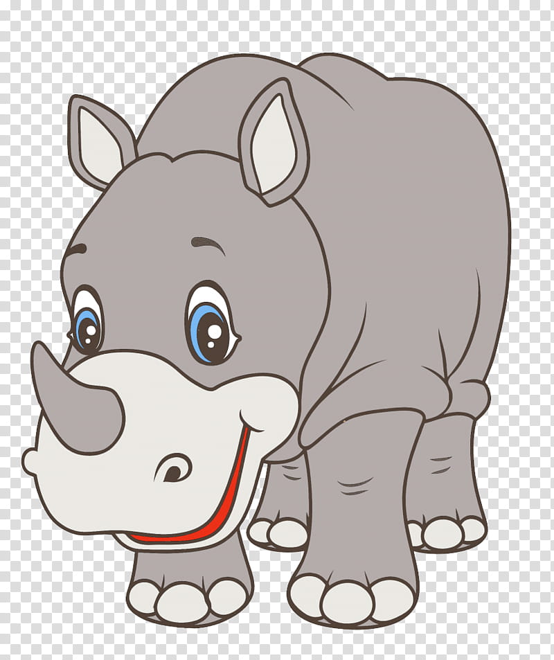 Bear, Rhinoceros, Hippopotamus, Drawing, Cartoon, Animation, Snout, Wildlife transparent background PNG clipart