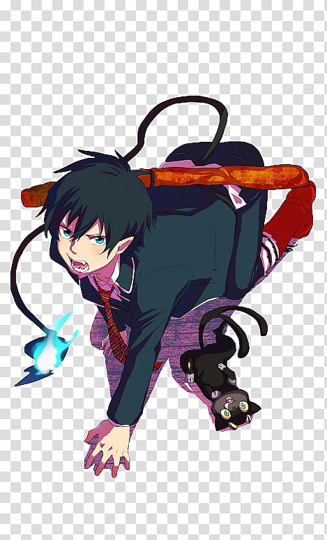 anime guys black haired male character transparent