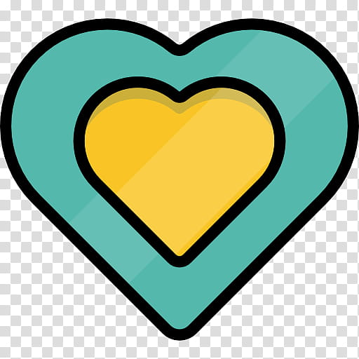 Heart, Line, M095, Yellow transparent background PNG clipart
