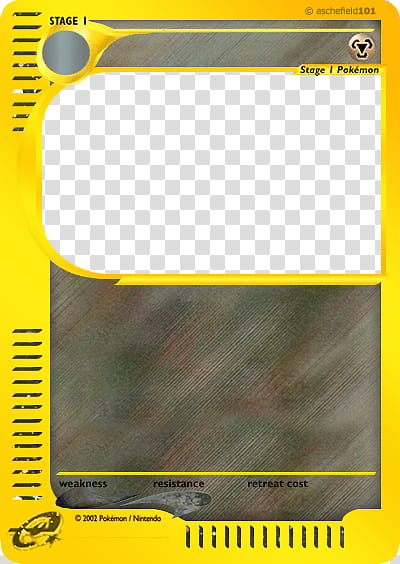 Original e Card Blank , Pokemon trading card illustration transparent background PNG clipart