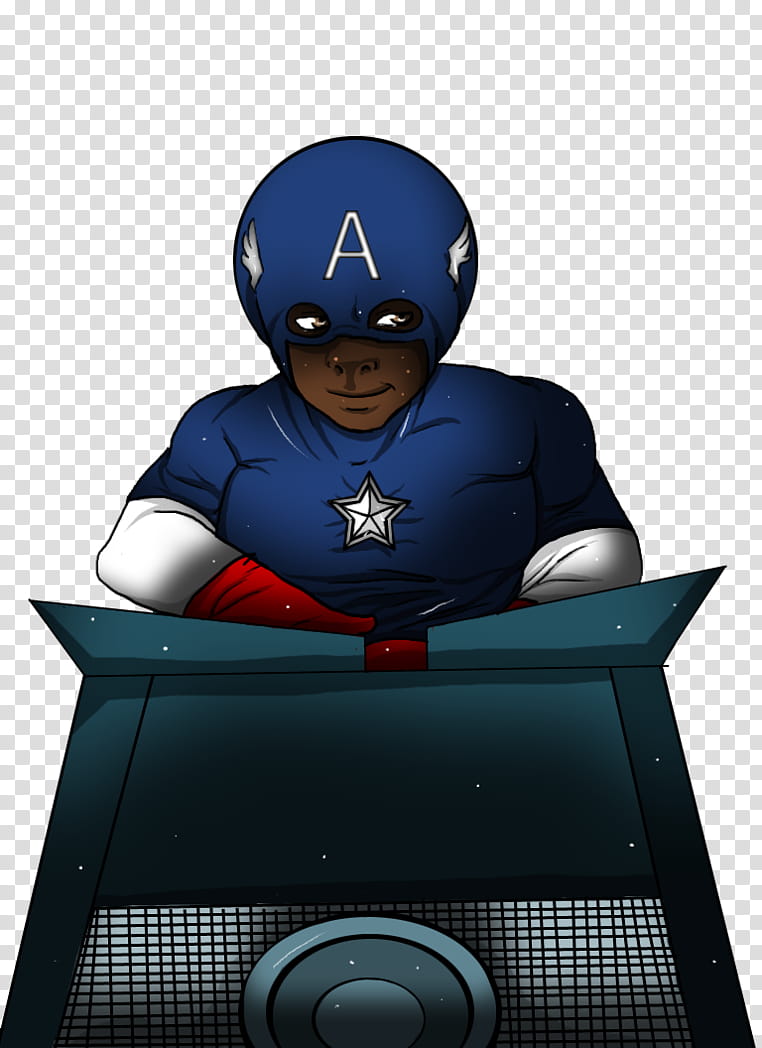 Dee Jay as Captain America transparent background PNG clipart