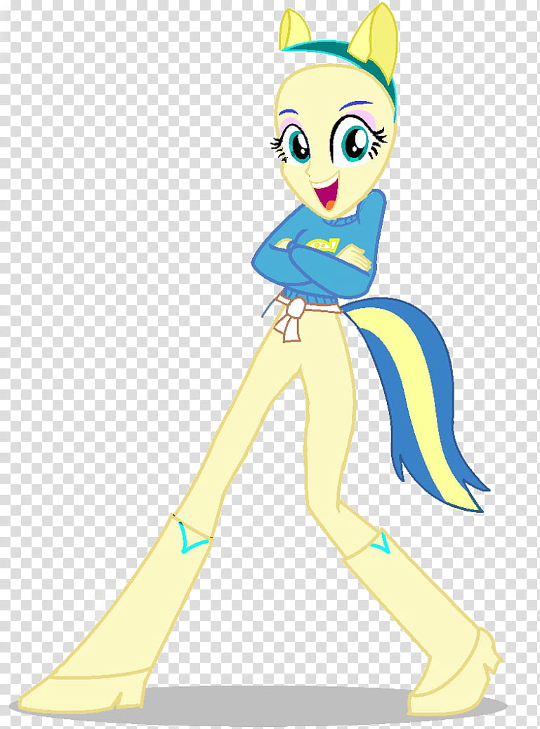 EQG Base, yellow and bluecartoon character transparent background PNG clipart