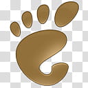 Ubuntu Linux Logo Icon, gnome ubuntu, brown footprint art transparent background PNG clipart