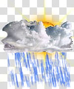 The REALLY BIG Weather Icon Collection, Mostly Cloudy with Heavy Rain transparent background PNG clipart