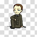 BBC Sherlock Mycroft, man wearing brown suit art transparent background PNG clipart