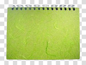 , green spiral notebook transparent background PNG clipart