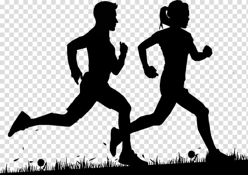 people in nature running silhouette recreation human, Jogging, Sprint, Playing Sports, Exercise, Athletics transparent background PNG clipart