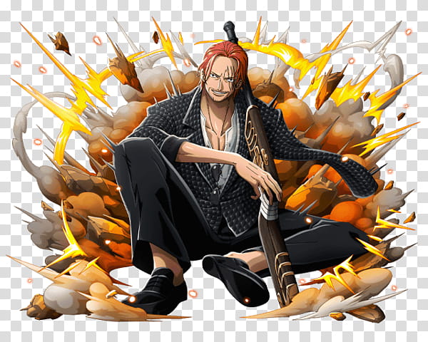 Akagami Shanks One of Four Yonko transparent background PNG