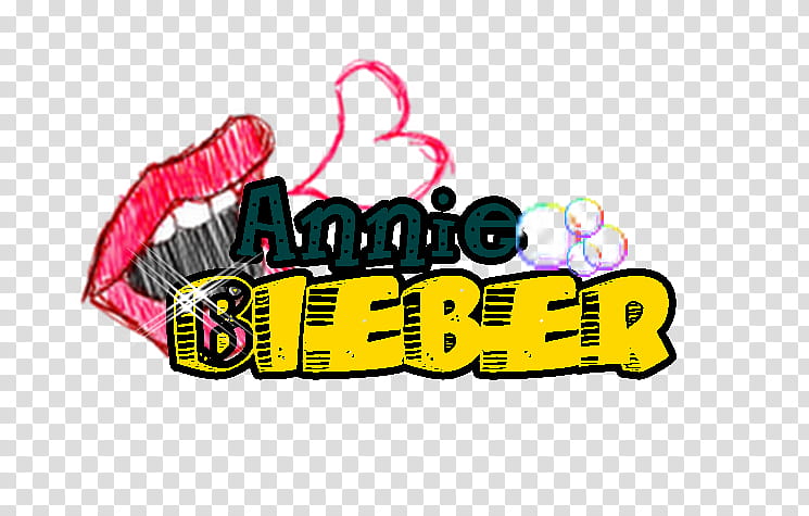 Texto Annie Bieber transparent background PNG clipart