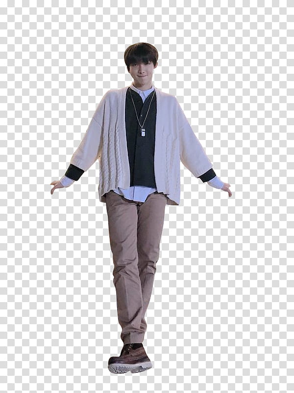 RM BTS , man wearing pink jacket transparent background PNG clipart