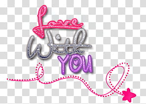 Textos, love with you transparent background PNG clipart
