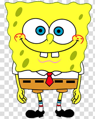 BobEsponja, smiling Spongebob Squarepants illustration transparent background PNG clipart