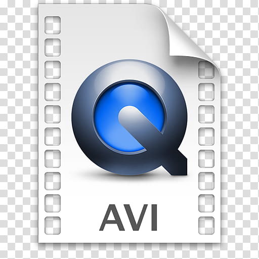 Temas negros mac, Q AVI file icon transparent background PNG clipart