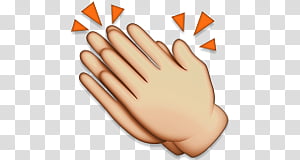 Clapping Hands Emoji Transparent Background Png Clipart Hiclipart