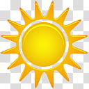 Beautiful Weather Icon Set, Sunny  transparent background PNG clipart