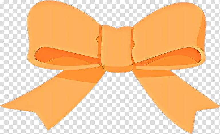 Bow tie, Orange, Ribbon, Yellow transparent background PNG clipart
