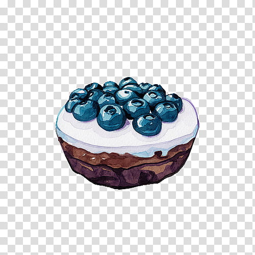 Pie, Cream, Cake, Dessert, Blueberry, Cupcake, American Muffins, Drawing transparent background PNG clipart