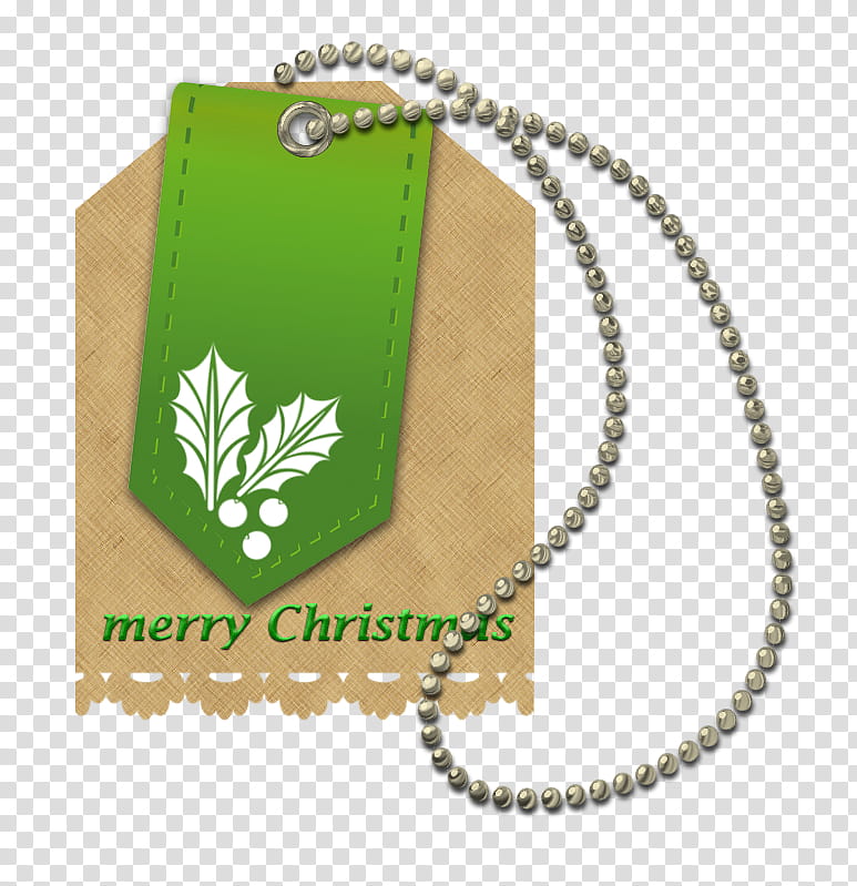 Christmas tags, green Merry Christmas tag transparent background PNG clipart