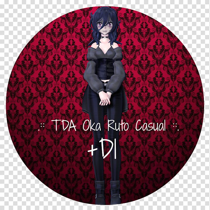 MMD x YandereSim .:: TDA Oka Ruto Casual ::. +DL transparent background PNG clipart