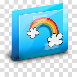 carpetas blue y pink, rainbow envelope icon transparent background PNG clipart