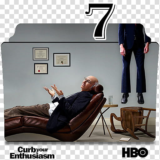 Curb Your Enthusiasm series and season folder icon, Curb Your Enthusiasam S ( transparent background PNG clipart