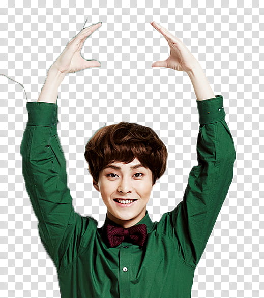 EXO Miracle of December Ver, man raising his arms transparent background PNG clipart