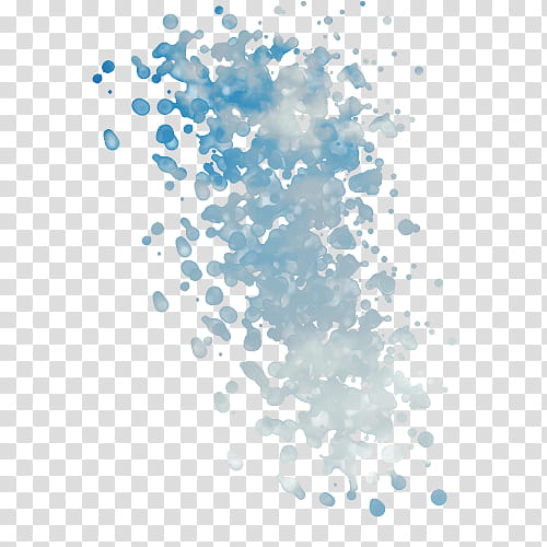 Color Splatters, blue and white floral abstract illustration transparent background PNG clipart