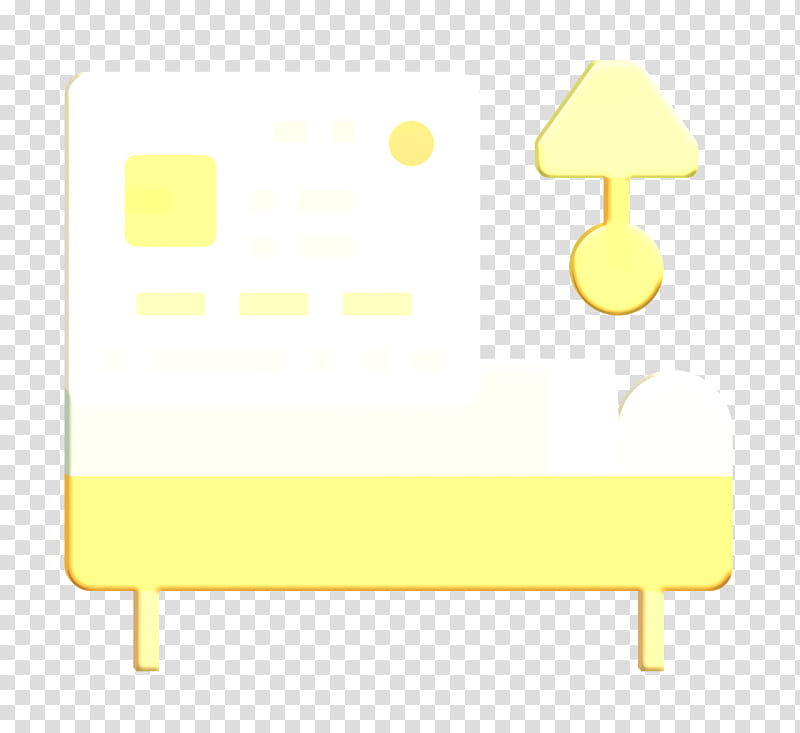 Lamp icon Hotel icon, Yellow, Table, Furniture, Line, Material Property, Rectangle, Square transparent background PNG clipart