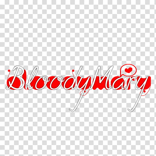 bloody mary text transparent background PNG clipart