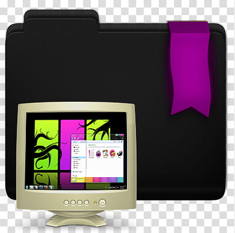Icons Folders Pink Crazy, Carpeta() transparent background PNG clipart