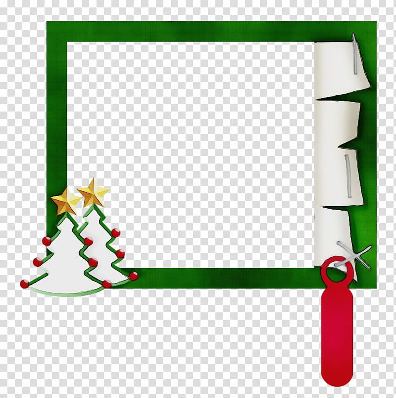 Christmas Frame, Christmas Tree, Rectangle M, Christmas Ornament, Christmas Day, Green, Frames, Character transparent background PNG clipart