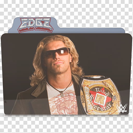 WWE Edge Folder Icon transparent background PNG clipart