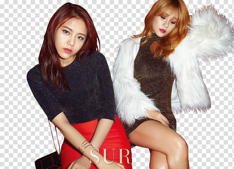 AOA Hyejeong y Yuna ,  () transparent background PNG clipart