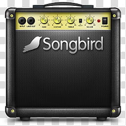 Amplifier Music Player Icons, , black Songbird guitar amplifier transparent background PNG clipart