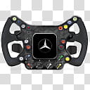 Mclaren F iCons, WheelMclaren_x, black Mercedes-Benz steering wheel transparent background PNG clipart