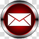 PrimaryCons Red, red mail logo transparent background PNG clipart