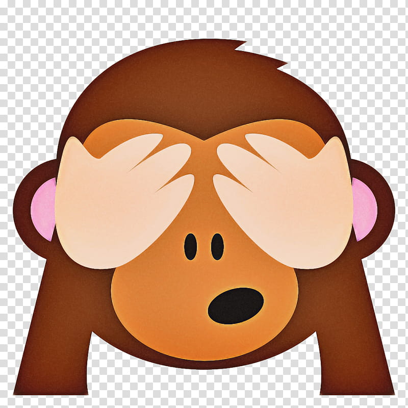 Heart Emoji, Evil Monkey, Three Wise Monkeys, Emoticon, Sticker, Cartoon, Facial Expression, Nose transparent background PNG clipart